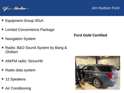 2021 Ford Explorer Limited FORD CERTIFIED NAVI 2ND ROW BUCKETS