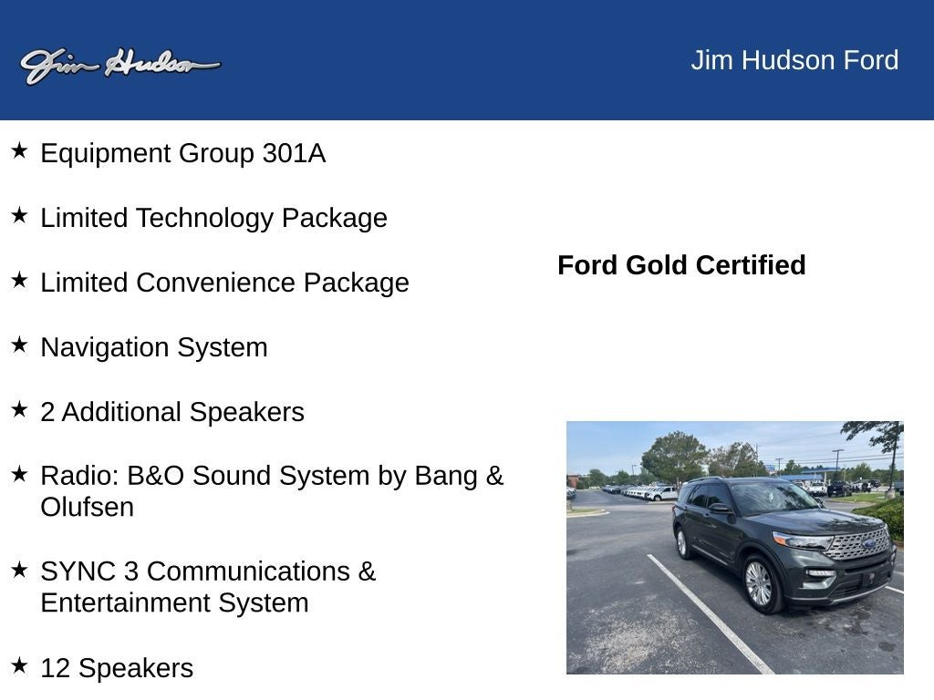 2024 Ford Explorer Limited CERTIFIED LOW MILES PANO ROOF TECH PACKAGE