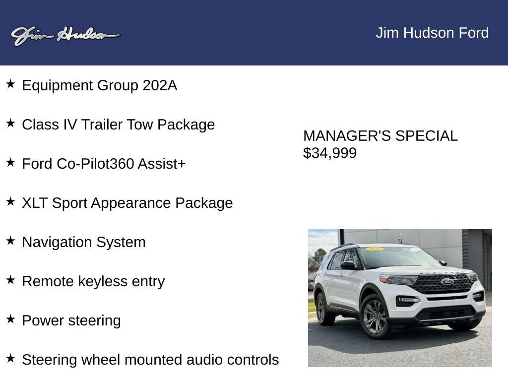 2022 Ford Explorer XLT GOLD CERTIFIED GOLD PILOT 360 PANO ROOF