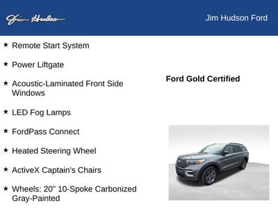 2022 Ford Explorer XLT GOLD CERTIFIED SPORT PACKAGE 2ND ROW BUCKETS