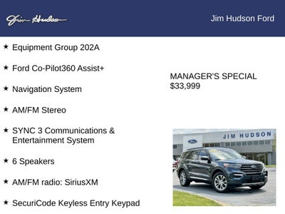 2022 Ford Explorer XLT CERTIFIED NAVI CO PILOT 360 ADAPT CRUISE