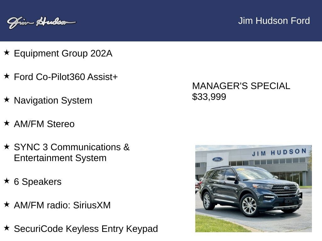 2022 Ford Explorer XLT CERTIFIED NAVI CO PILOT 360 ADAPT CRUISE