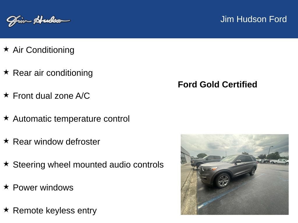 2022 Ford Explorer XLT FORD CERTIFIED 2ND ROW BUCKETS