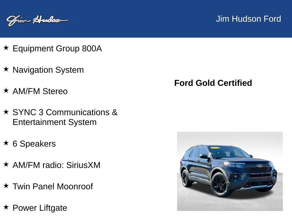 2023 Ford Explorer Timberline GOLD CERTIFIED NAVI PANO ROOF 2ND ROW BUCKETS