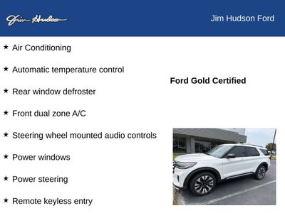 2025 Ford Explorer Platinum FORD CERTIFIED LUX LEATHER PANO ROOF