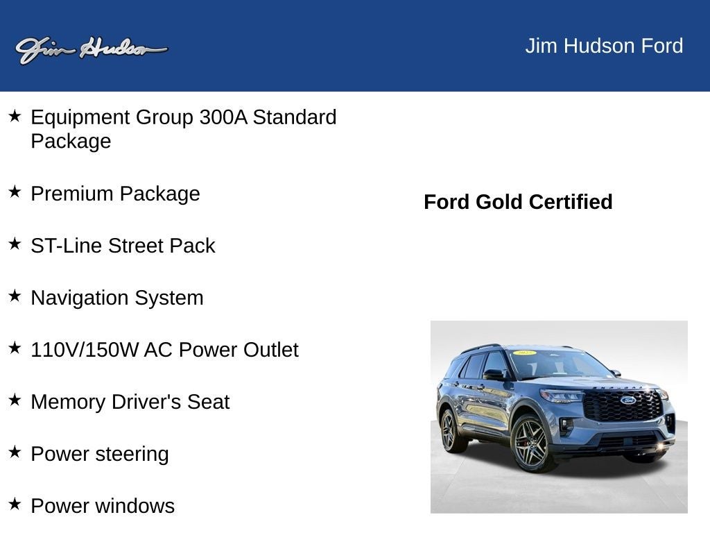 2025 Ford Explorer ST-Line GOLD CERTIFIED MASSAGING SEATS