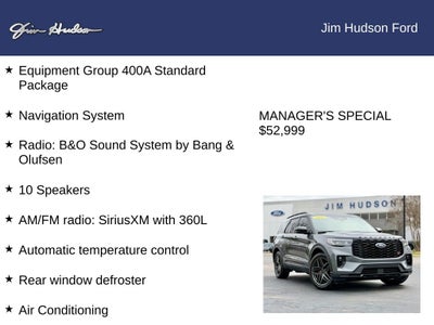 2025 Ford Explorer ST FORD CERTIFIED PANO ROOF HETAED COOLED SEATS