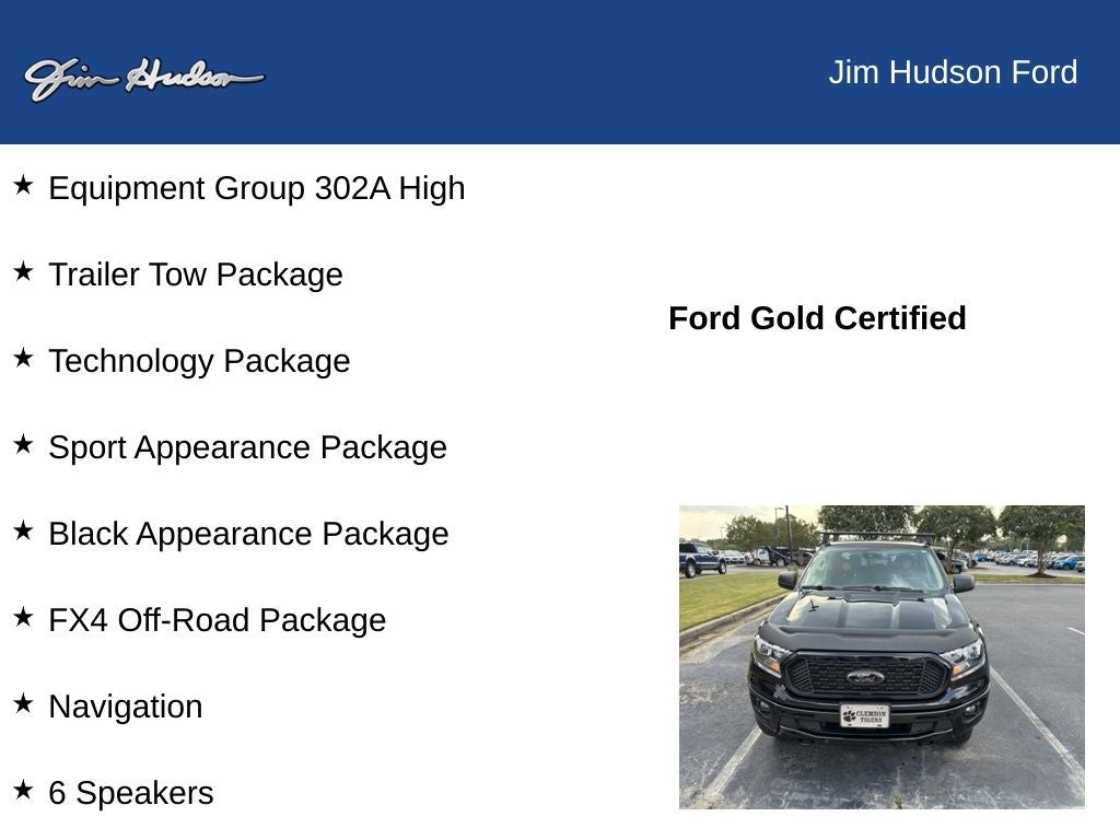2021 Ford Ranger XLT FORD CERTIFIED TECH PACKAGE FX4 TOW PACKAGE