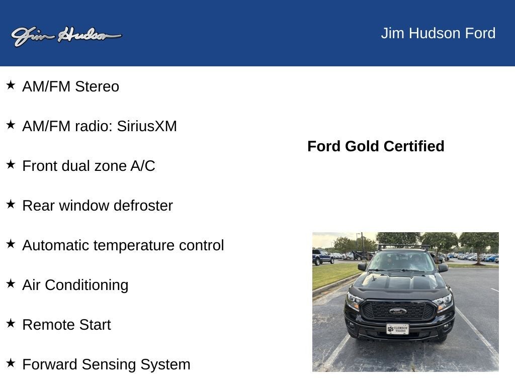 2021 Ford Ranger XLT FORD CERTIFIED TECH PACKAGE FX4 TOW PACKAGE