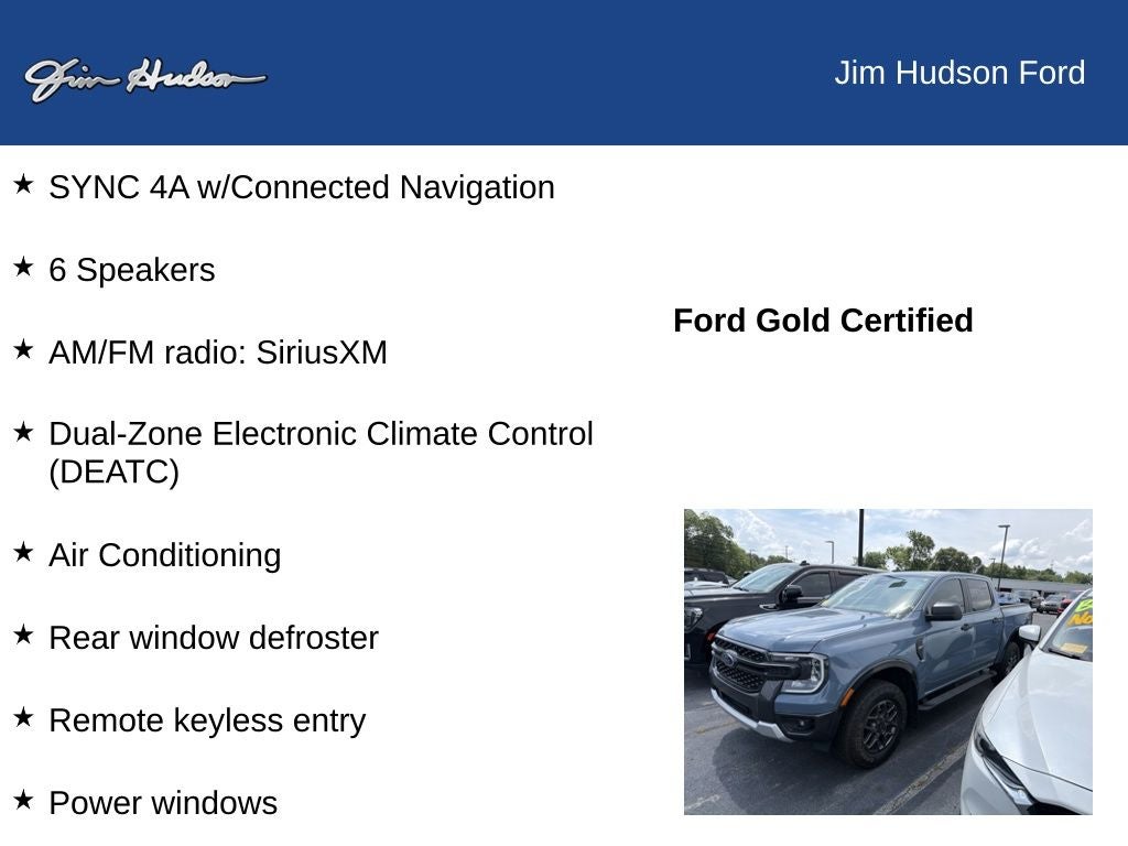 2024 Ford Ranger XLT CERTIFIED FX4 ADVANCED TOW PACKAGE NAVI