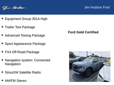 2024 Ford Ranger XLT CERTIFIED FX4 ADVANCED TOW PACKAGE NAVI