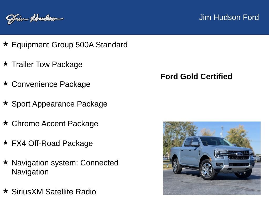 2025 Ford Ranger Lariat CERTIFIED FX4 TRAILER TOW