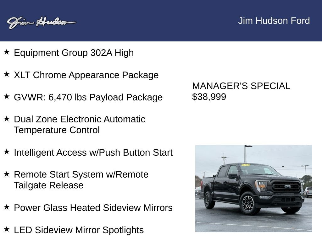 2022 Ford F-150 XLT CERTIFIED SPORT APPEARANCE