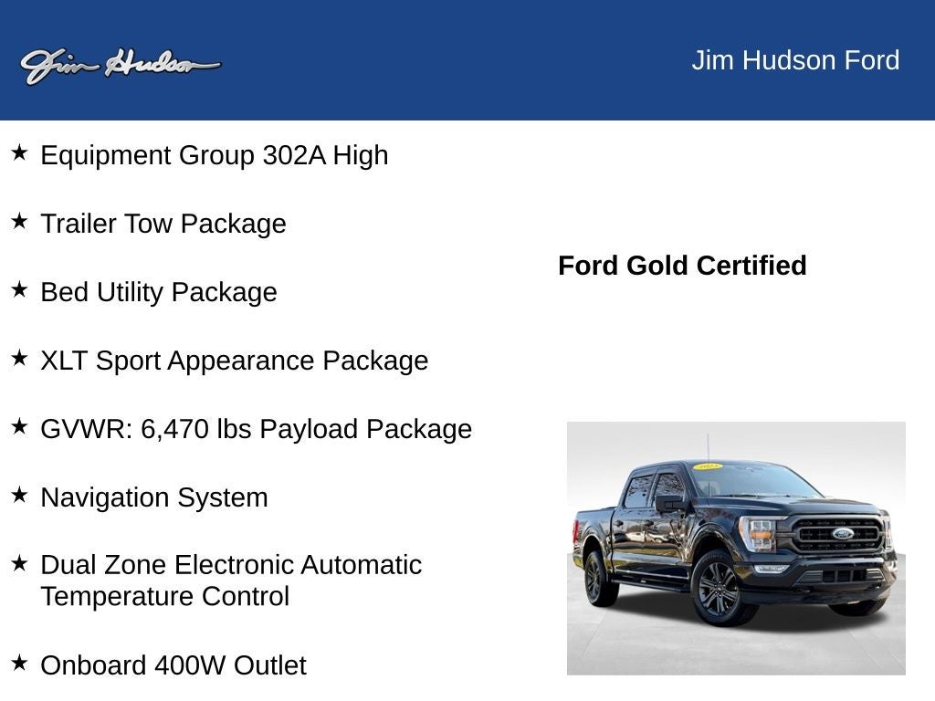 2023 Ford F-150 XLT GOLD CERTIFIED PANO ROOF 360 CAMERA TRAILER TOW