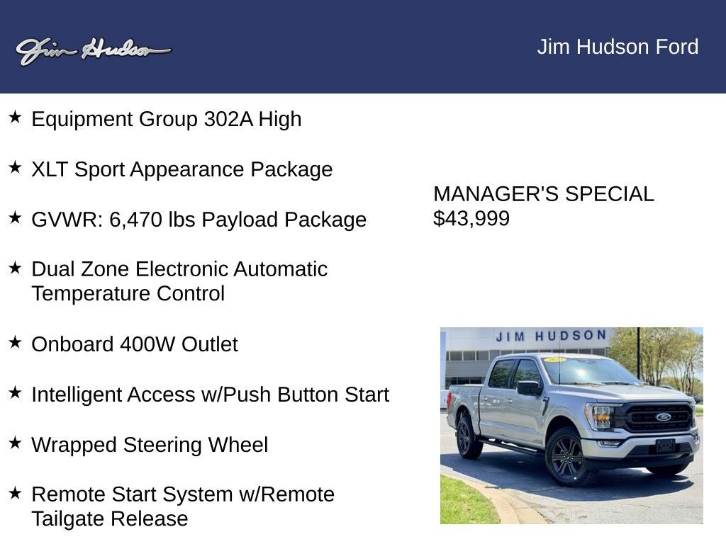 2023 Ford F-150 XLT CERTIFIED 4X4