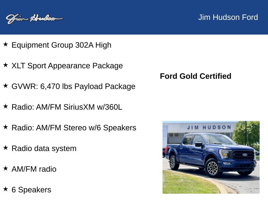 2023 Ford F-150 XLT CERTIFIED SPORT PACKAGE