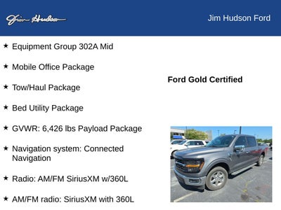 2024 Ford F-150 XLT CERTIFIED EXT FUEL TANK TOW PACKAGE
