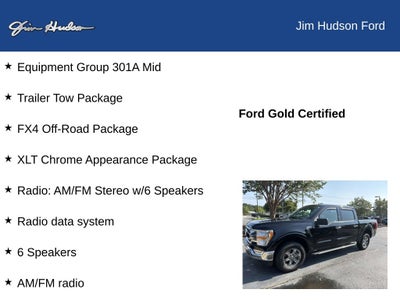 2023 Ford F-150 XLT GOLD CERTIFIED 5.0 V8 4X4