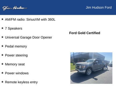 2022 Ford F-150 Lariat CERTIFIED 5.0 V8 FX4 TRAILER TOW 360 CAMERA