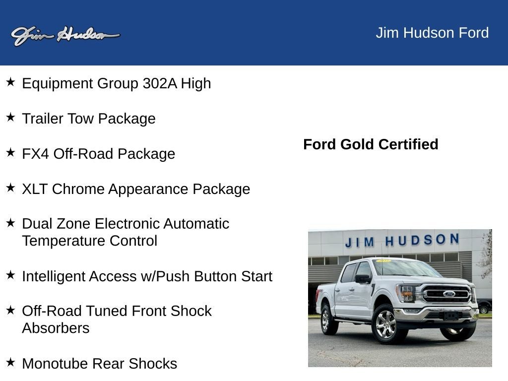 2022 Ford F-150 XLT GOLD CERTIFIED 5.0 V8 4X4
