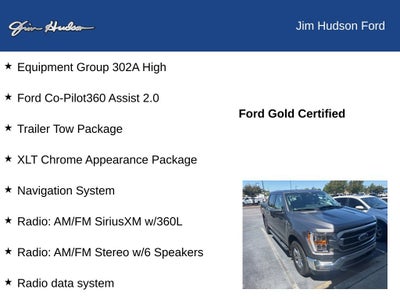 2021 Ford F-150 XLT CERTIFIED TRAILER TOW 360 CAMERA NAVI