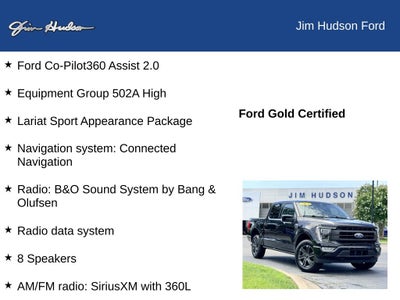 2023 Ford F-150 Lariat CERTIFIED NAVI HEATED COOLED SEATS CO PILOT 360