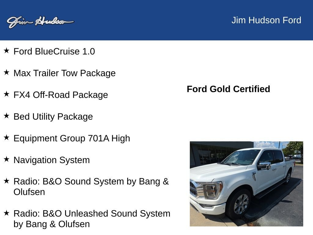 2023 Ford F-150 Platinum FORD CERTIFIED PANO ROOF FX4 EXT RANGE TANK