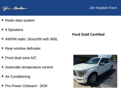 2023 Ford F-150 Platinum FORD CERTIFIED PANO ROOF FX4 EXT RANGE TANK