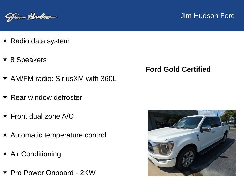 2023 Ford F-150 Platinum FORD CERTIFIED PANO ROOF FX4 EXT RANGE TANK