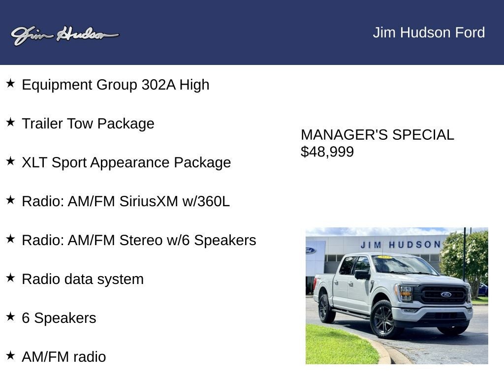 2023 Ford F-150 XLT CERTIFIED 360 CAMER TRAILER TOW PACKAGE