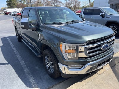 2021 Ford F-150 Lariat BLUE CERTIFIED PANO ROOF MAX TOW EXT TANK