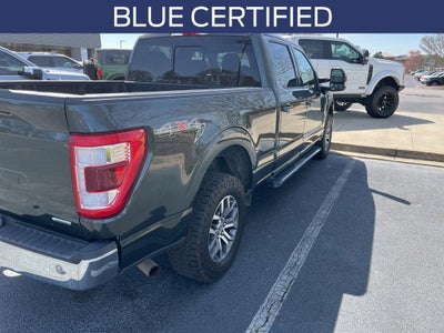 2021 Ford F-150 Lariat BLUE CERTIFIED PANO ROOF MAX TOW EXT TANK