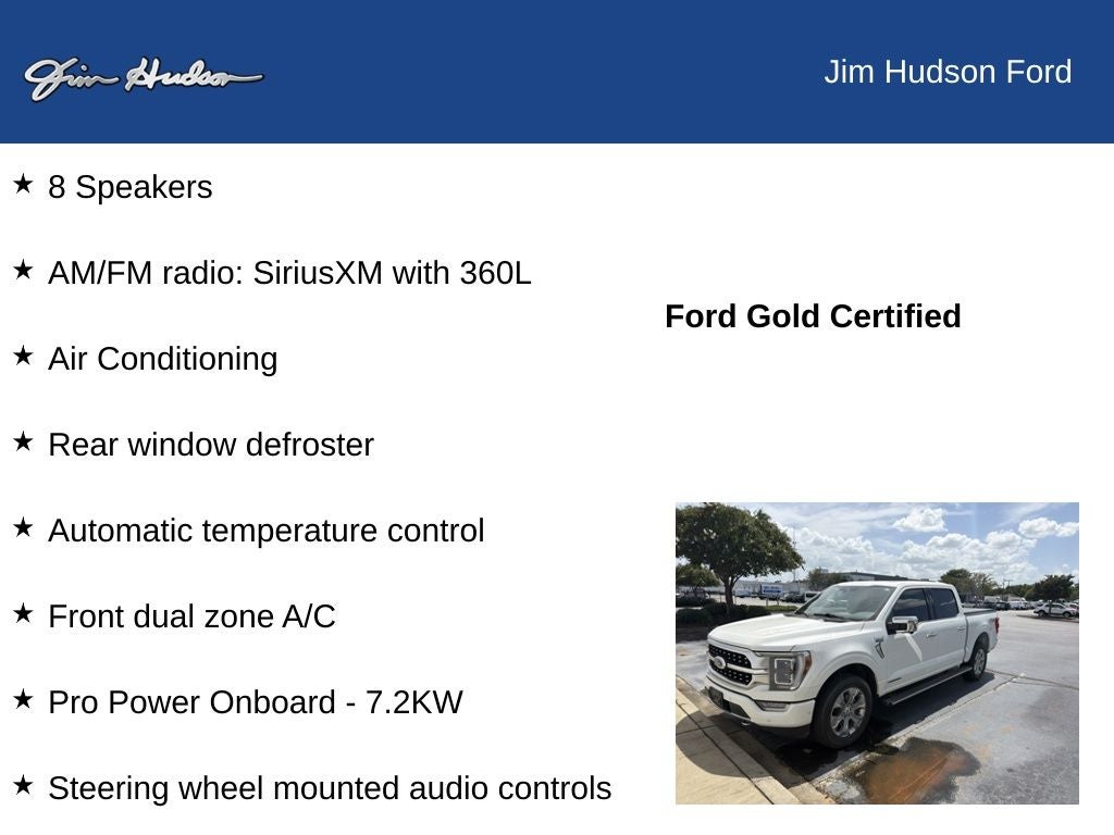 2023 Ford F-150 Platinum FORD CERTIFIED PANO ROOF FX4 LOW MILES