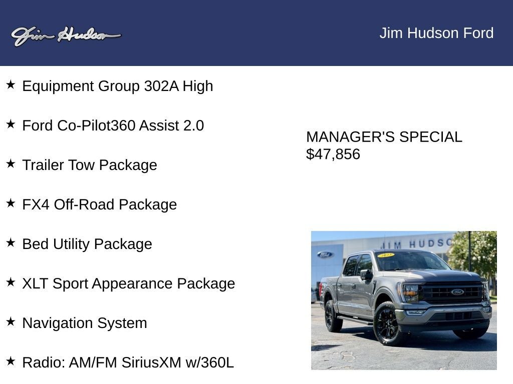 2023 Ford F-150 XLT CERTIFIED 360 CAMERA TRAILER TOW PACKAGE