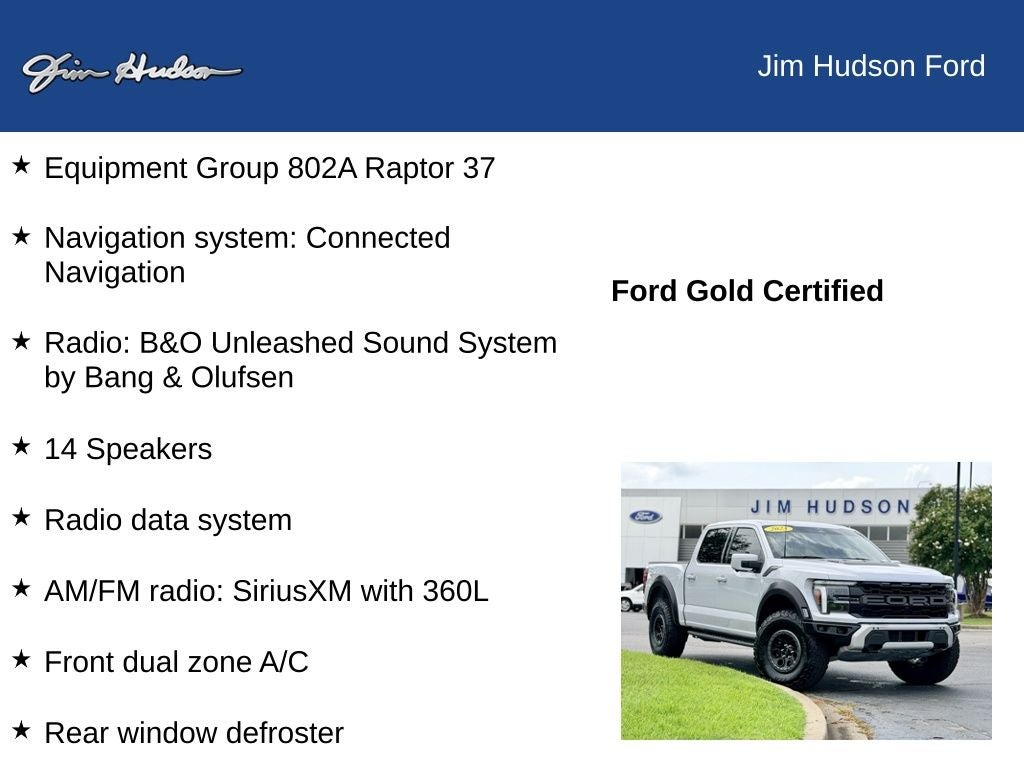 2025 Ford F-150 Raptor FORD CERTIFIED TOUGH!