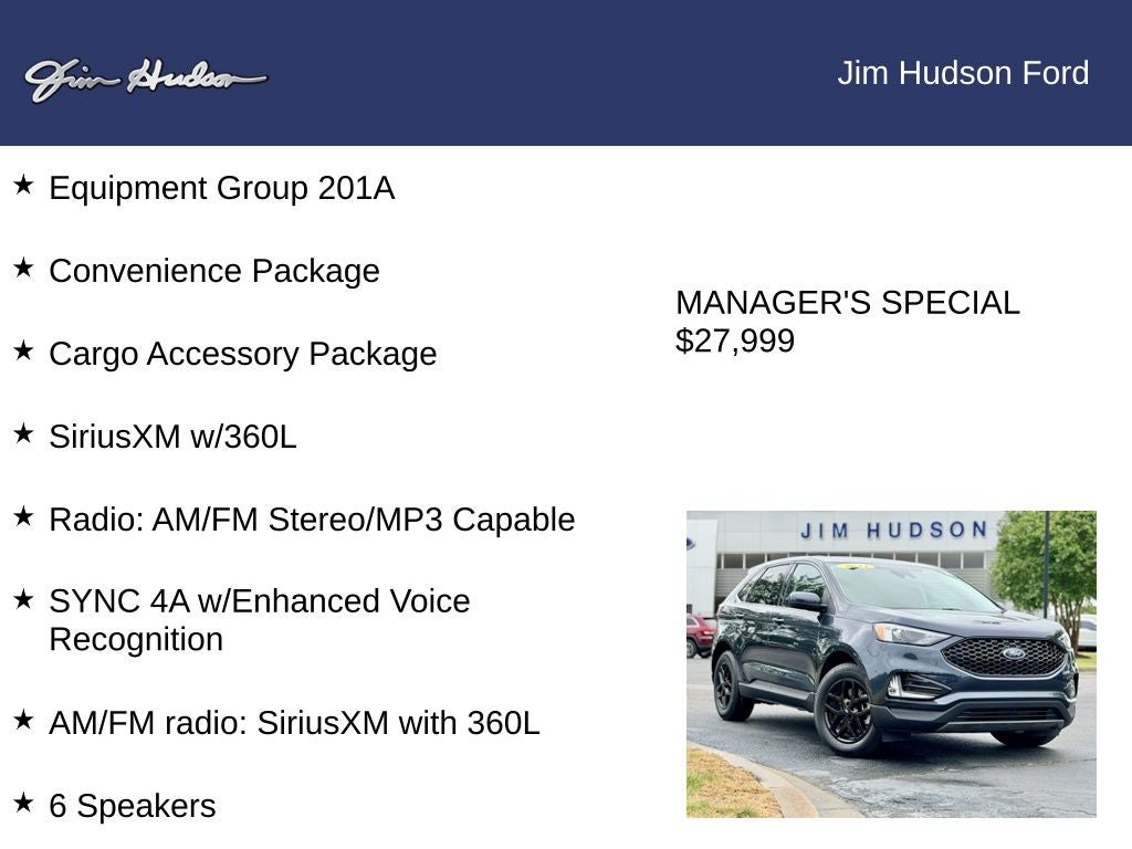2023 Ford Edge SEL FORD CERTIFIED CONVENIENCE PACKAGE