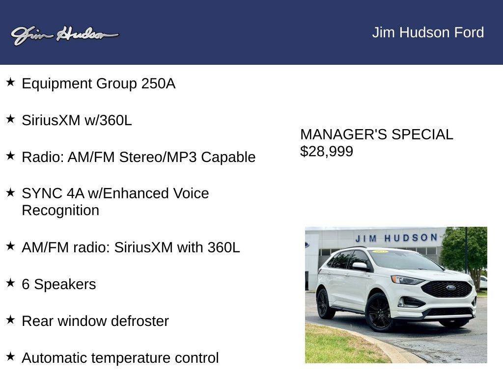 2023 Ford Edge ST Line GOLD CERTIFIED HEATED SEATS