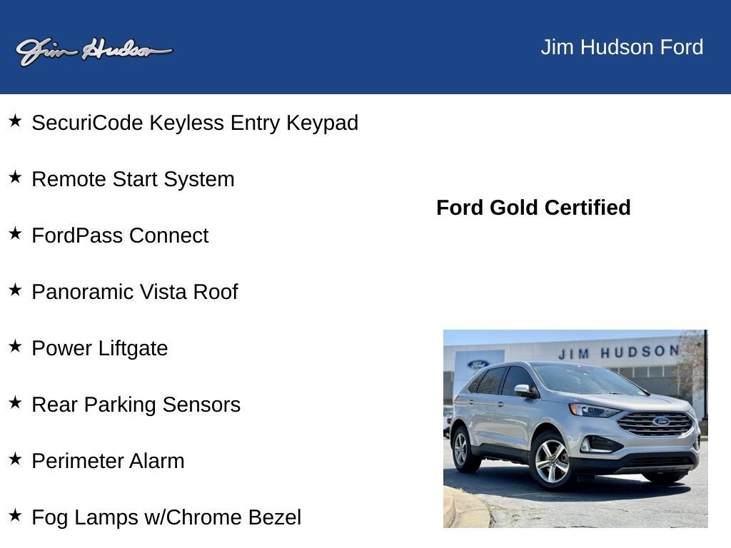 2022 Ford Edge SEL GOLD CERTIFIED PANO ROOF