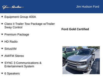 2023 Ford Bronco Sport Badlands CERTIFIED SUNROOF TOW PACKAGE