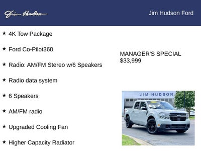 2022 Ford Maverick Lariat CERTIFIED LUX PACKAGE 4K TOW