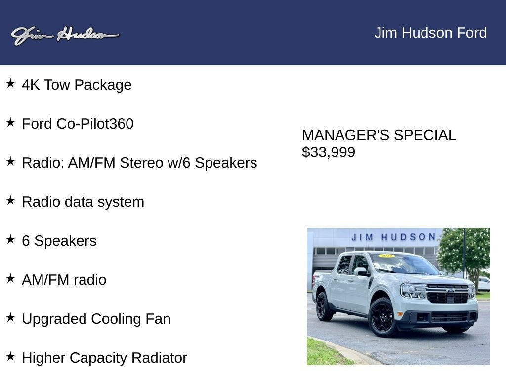 2022 Ford Maverick Lariat CERTIFIED LUX PACKAGE 4K TOW