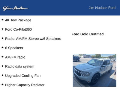 2022 Ford Maverick Lariat CERTIFIED LUX PACKAGE 4K TOW