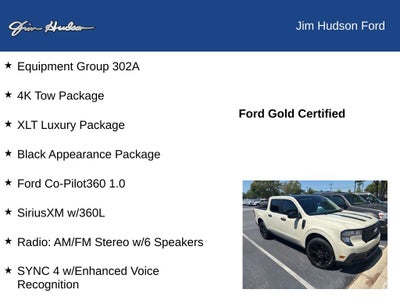 2025 Ford Maverick XLT CERTIFIED 4K TOW LUX PACKAGE BLACK PACKAGE