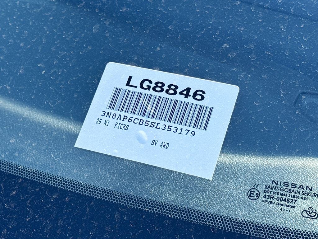 2025 Nissan Kicks SV BACKED BY HUDSON