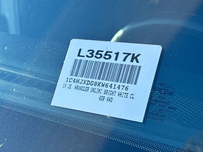 2019 Jeep Wrangler Unlimited Sport S BACKED BY HUDSON