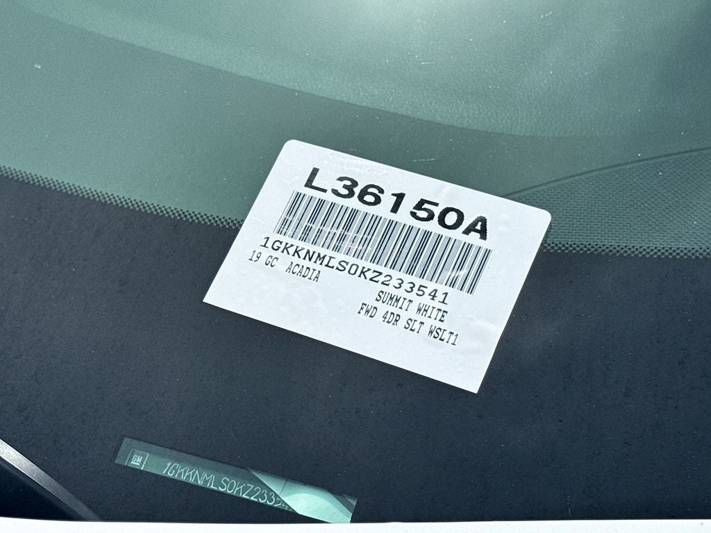 2019 GMC Acadia SLT-1 BACKED BY HUDSON