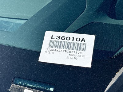 2023 Lexus RX 350 Luxury L/CERTIFIED