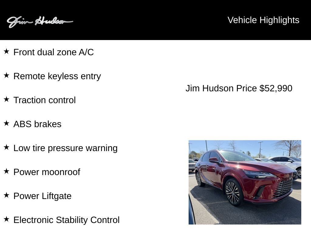 2023 Lexus RX 350 Premium Plus L/CERTIFIED