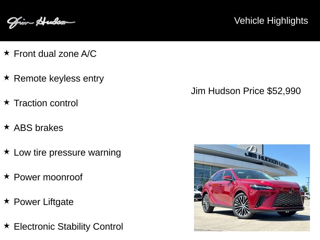 2023 Lexus RX 350 Premium Plus L/CERTIFIED