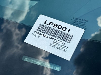 2023 Lexus RX 350 Luxury L/CERTIFIED